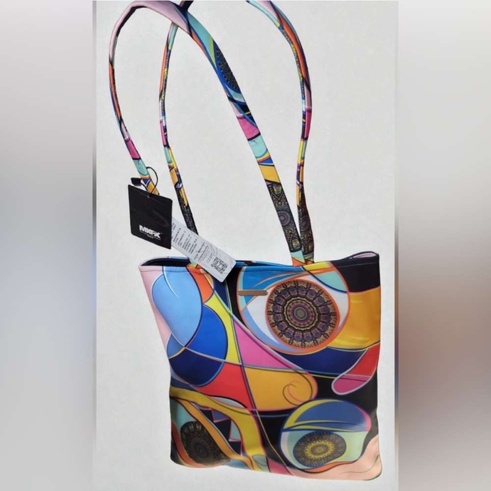 Colorful Multicolor Graphic Tote Bag by